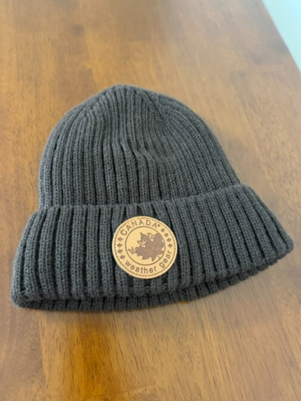 Canada Weather Gear Cuffed Knit Beanie hat Brown OS Unisex